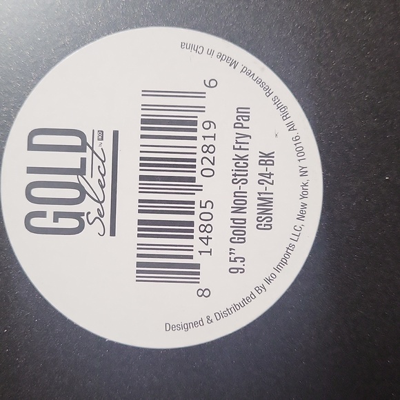 Gold Select 9.5" Non-Stick Fry Pan new, free OF lead,cadmium, PTFE, PFOA, PFAS - Picture 7 of 7